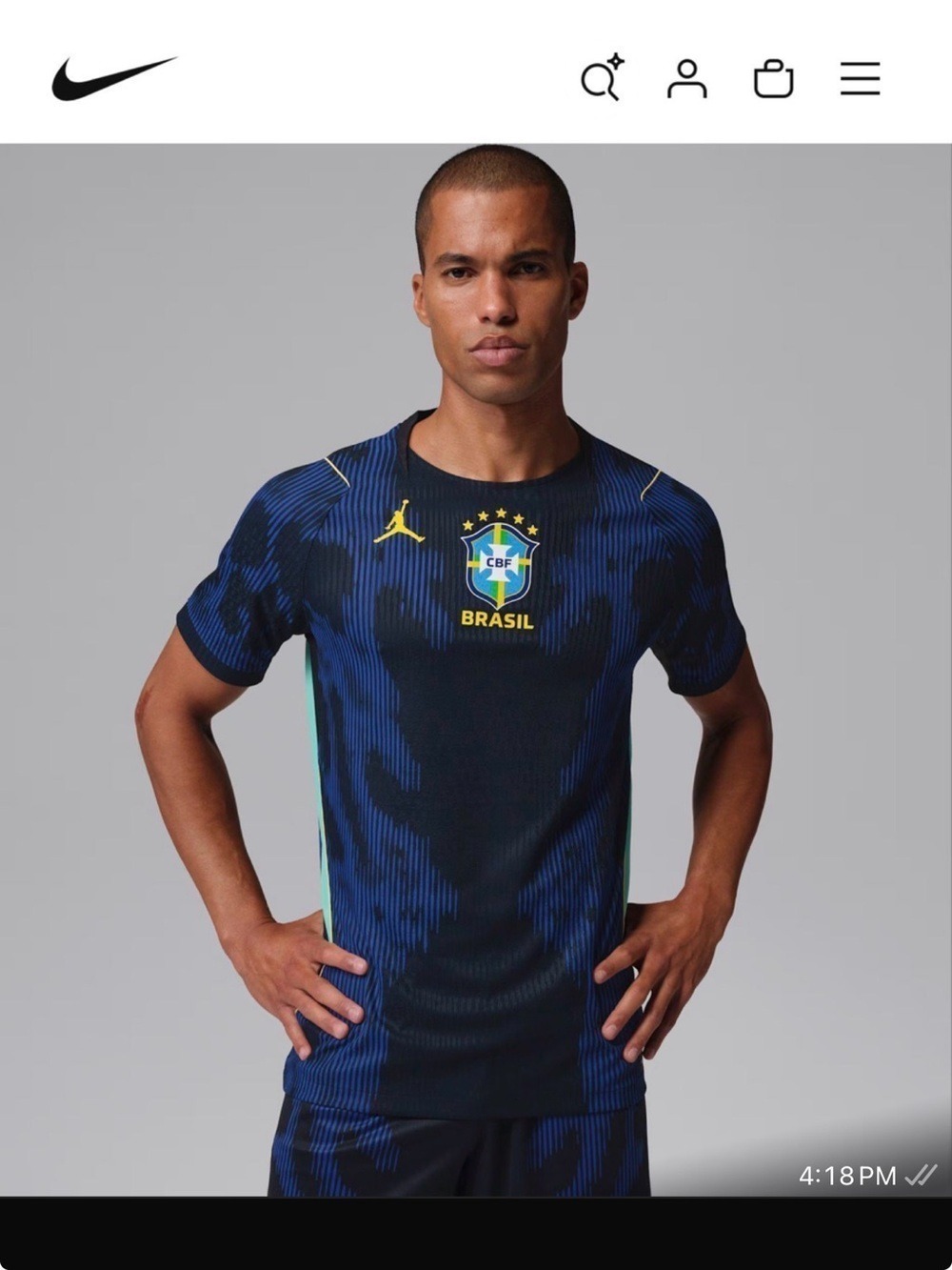 Nike Brasil Men's Soccer Jersey 2026 L/XL